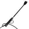 Bondara Bondara Retribution Lace Up Riding Crop - 23 Inch Black Floggers, Whips & Ticklers