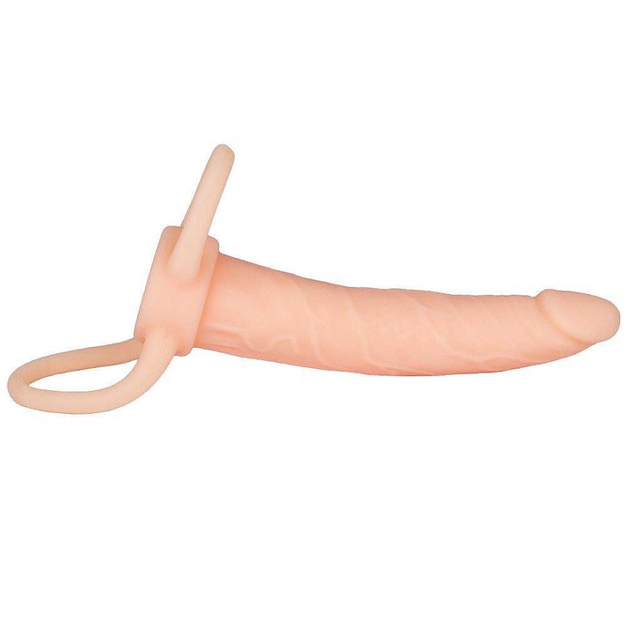 Bondara Bondara Dual Penetration Anal Strap-On Dildo - 6 Inch Light Tone Strap-Ons