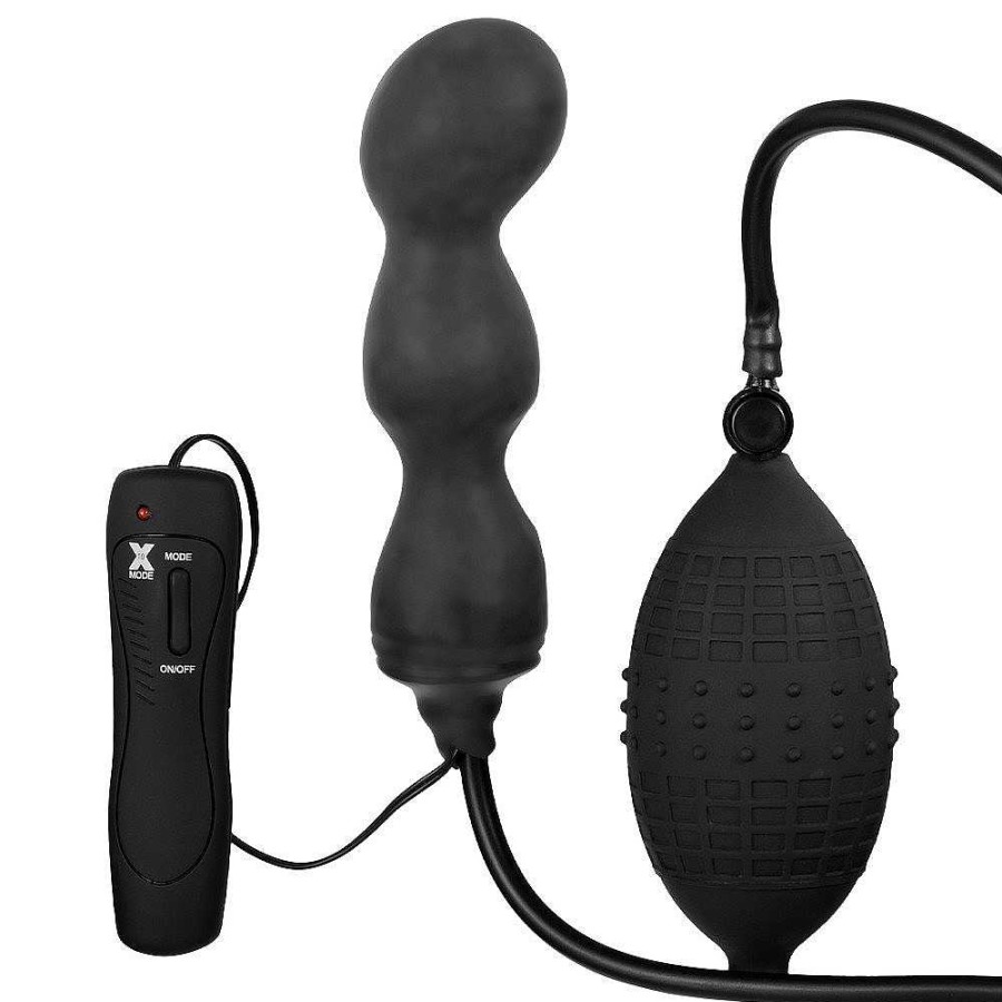 Bondara Essentials Inflatable Vibrating P-Spot Massager Black Anal Toys