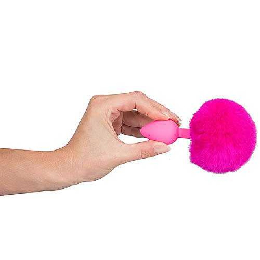 Kinky Tails Kinky Tails Silicone Bunny Tail Butt Plug Pink Anal Toys