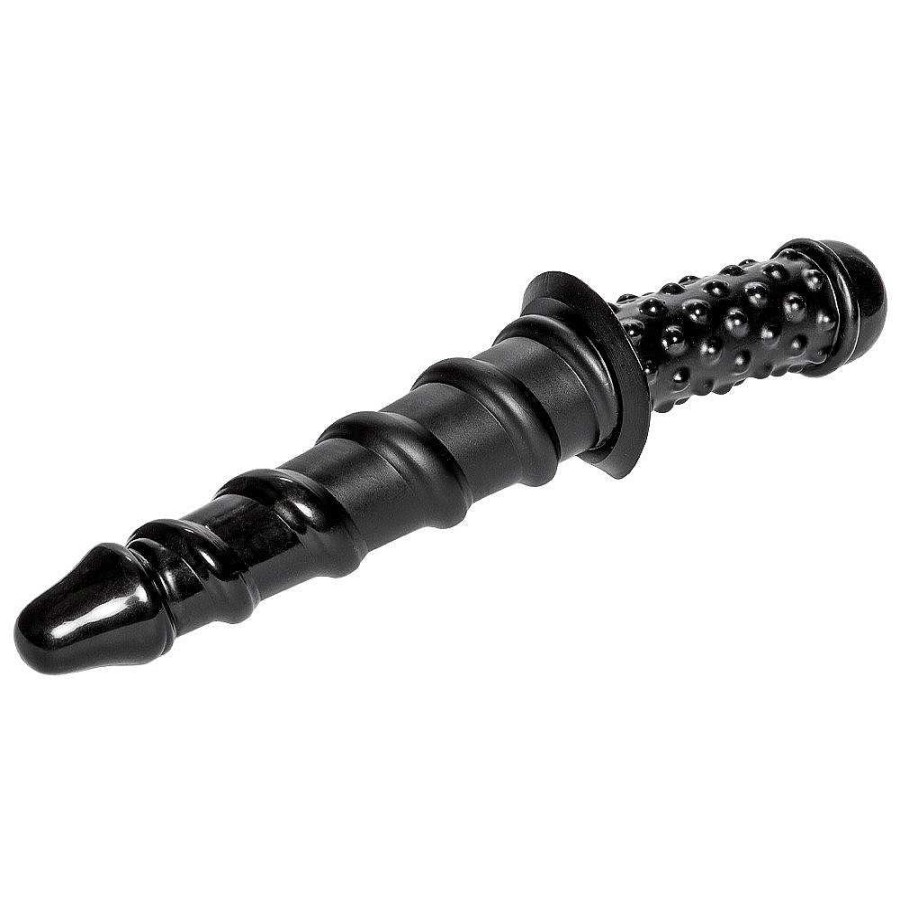 The Monsters The Slamalot Double-Ended Monster Dildo - 13.5 Inch Black Dildos