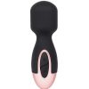 Bondara Bondara Black Rose Gold 7 Function Rechargeable Mini Wand Vibrator Black And Rose Gold Vibrators