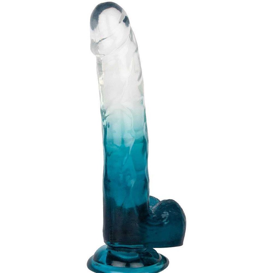 Bondara Bondara Blue Ice Realistic Suction Dildo - 10 Inch Blue And Clear Dildos