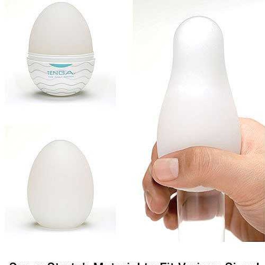 Tenga Tenga Egg Hard Boiled Masturbator White Male Sex Toys