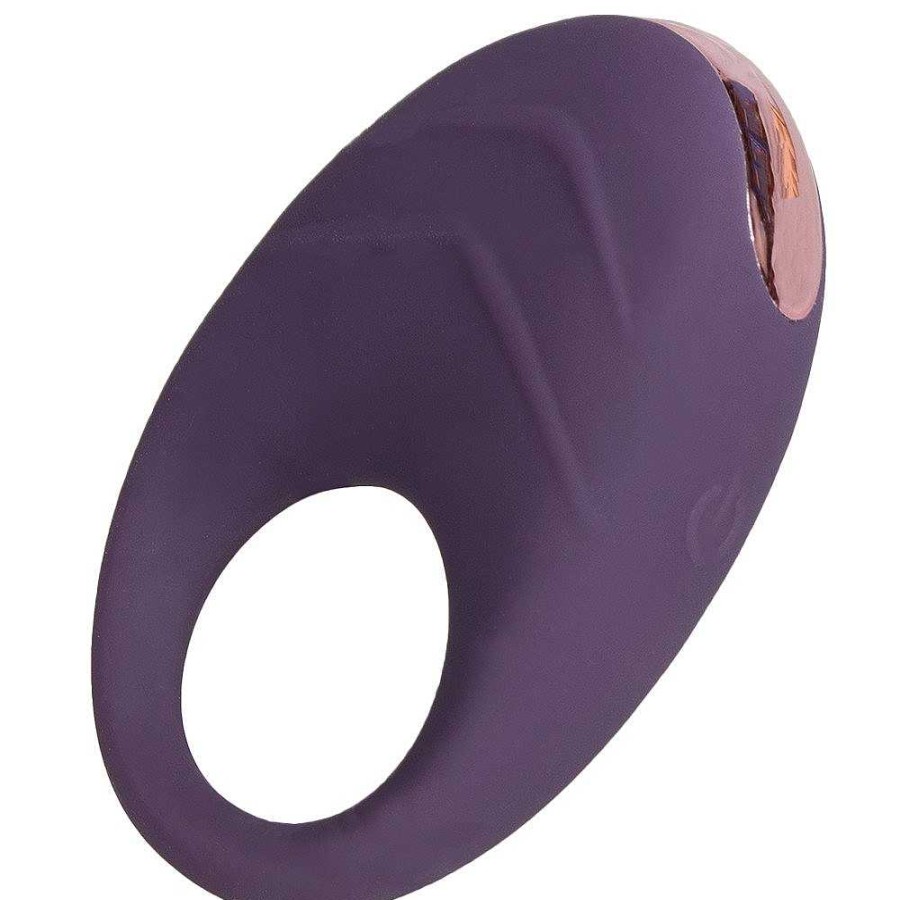 Bondara Bondara Amethyst 10 Function Rechargeable Cock Ring Purple Sex Toys For Couples