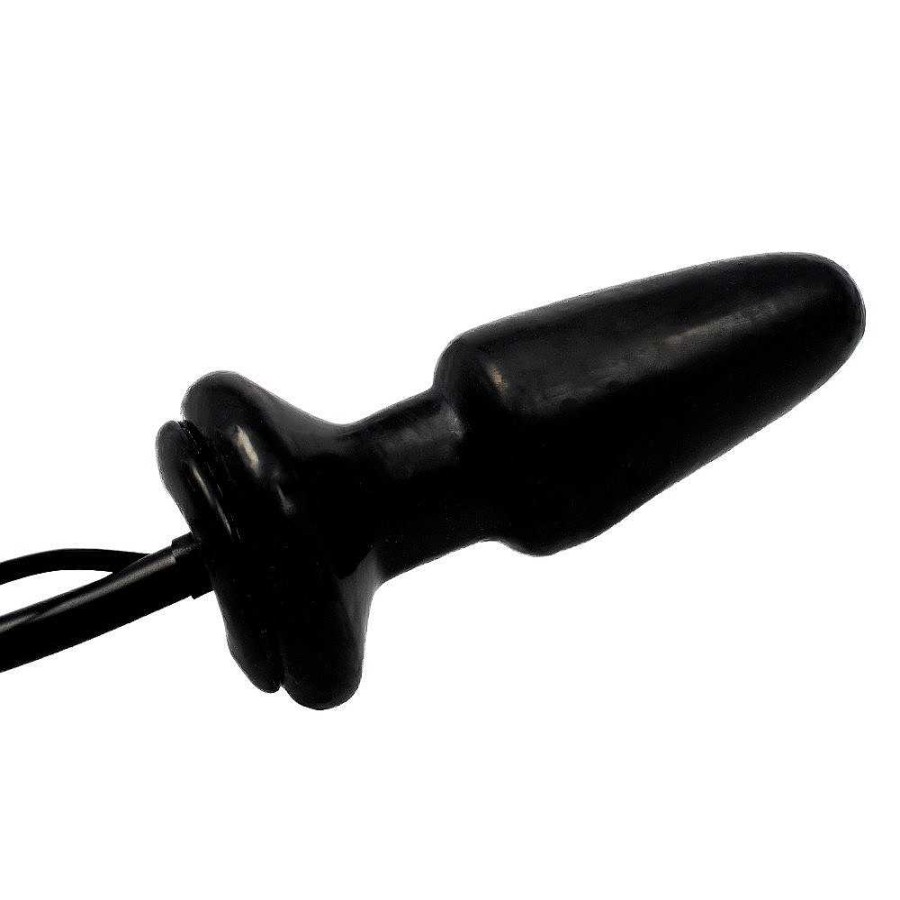 Bondara Essentials Inflatable Vibrating Butt Plug - 5 Inch Black Anal Toys