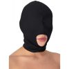 Bondara Bondara Spandex Open Mouth Deprivation Hood Black Fetish Clothing