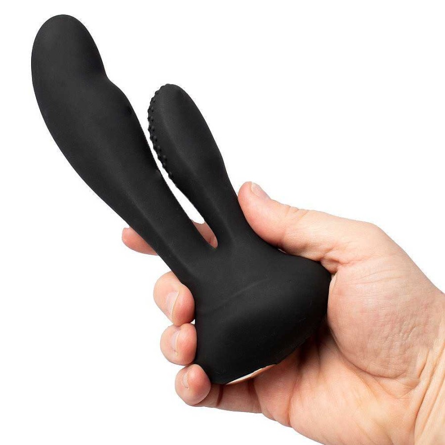 Bondara Bondara Roger Rabbit Perineum And P-Spot Vibrator Black Anal Toys