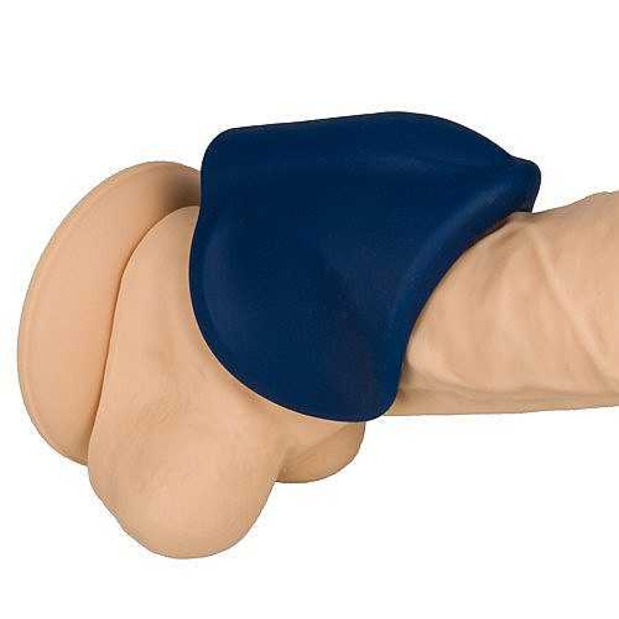 Bondara Bondara Clutch 10 Function Vibrating Masturbator - 3 Inch Navy Male Sex Toys