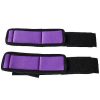 Bondara Bondara Soft Velcro Wrist To Thigh Cuff Restraints Black With Purple Padding Bondage Restraints & Handcuffs