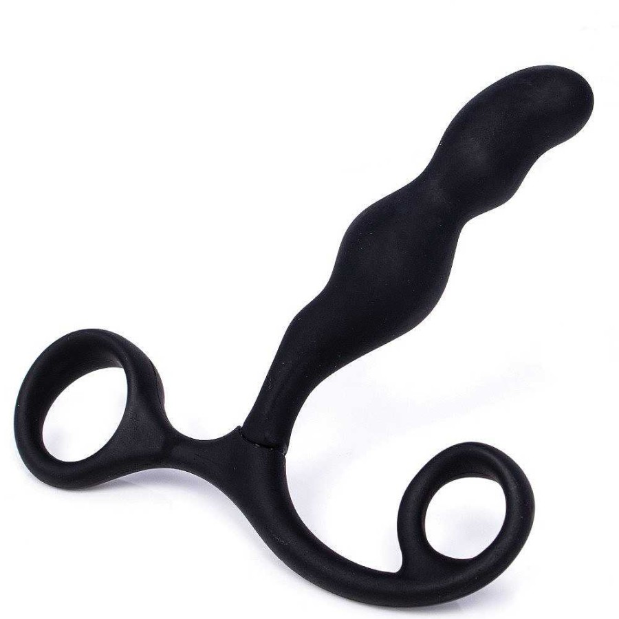 Bondara Bondara Rock Bottom P-Spot Massager - 4 Inch Black Anal Toys