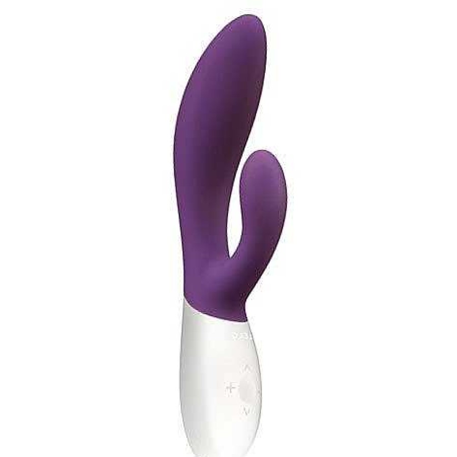 Lelo Lelo Ina Wave 10 Function Rechargeable Rabbit Vibrator Plum Vibrators