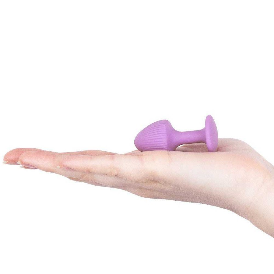 Bondara Bondara Mushroom 3 Piece Butt Plug Set Purple Anal Toys