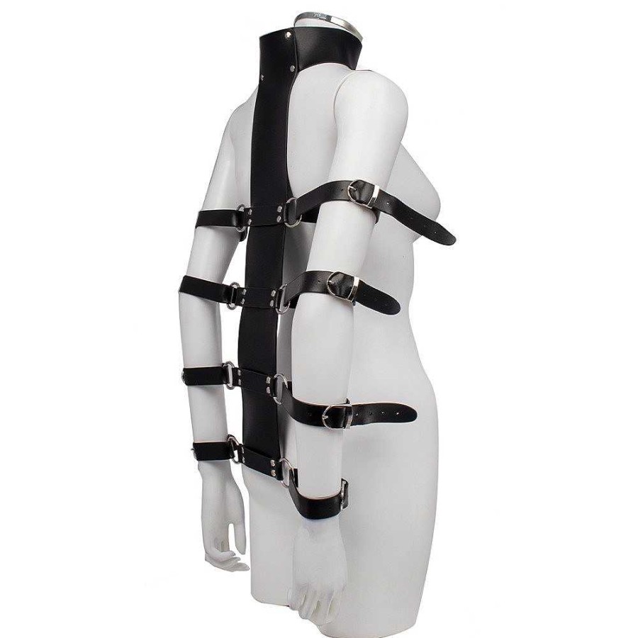 Bondara Bondage Bondara Armed & Amorous Collar To Arm Restraint Black Bondage Restraints & Handcuffs