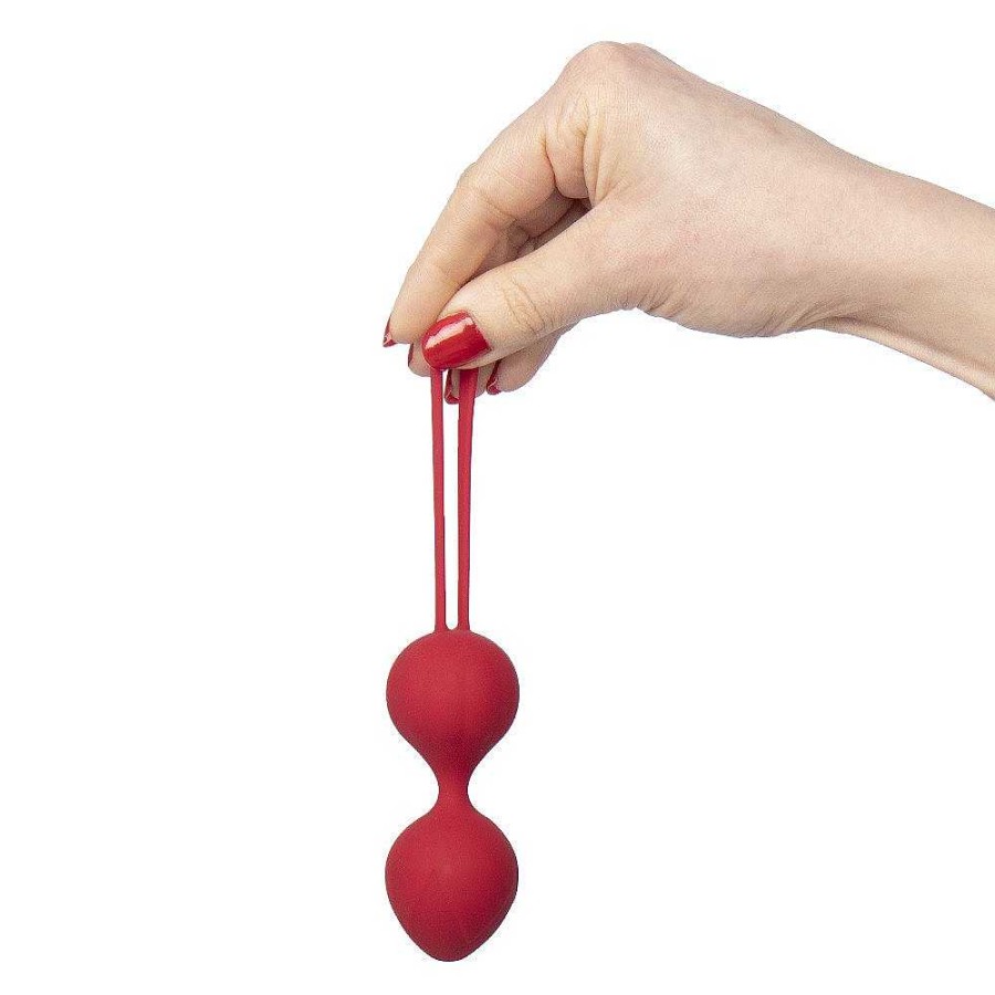 Bondara Bondara Secret Stash Silicone Jiggle Balls - 83G Red Love Eggs & Ben Wa Balls