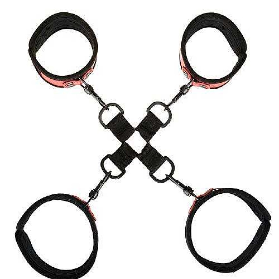 Bondara Bondage Bondara Ravish Me Red Pvc Hogtie Restraint With Detachable Cuffs Bondage Restraints & Handcuffs