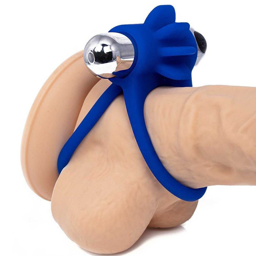 Bondara Bondara Nookie Monster 10 Function Rechargeable Cock Ring Blue Male Sex Toys