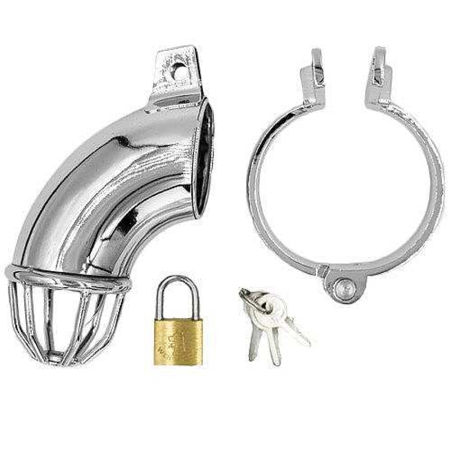 Bondara Torment Open Ended Heavy-Duty Stainless Steel Chastity Cage Silver Chastity Devices