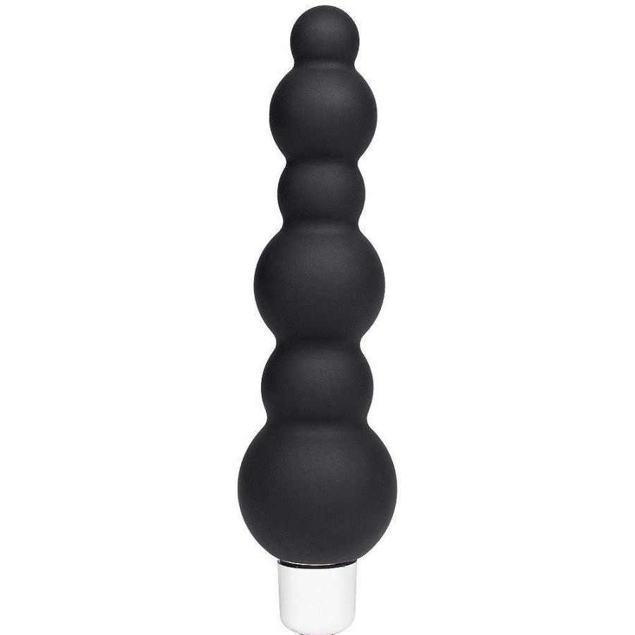 Bondara Bondara Bubble-P Beaded Anal Vibrator - 5.5 Inch Black Anal Toys