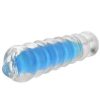 Bondara Super Pussy Blue Stroker - 8 Inch Clear Male Sex Toys