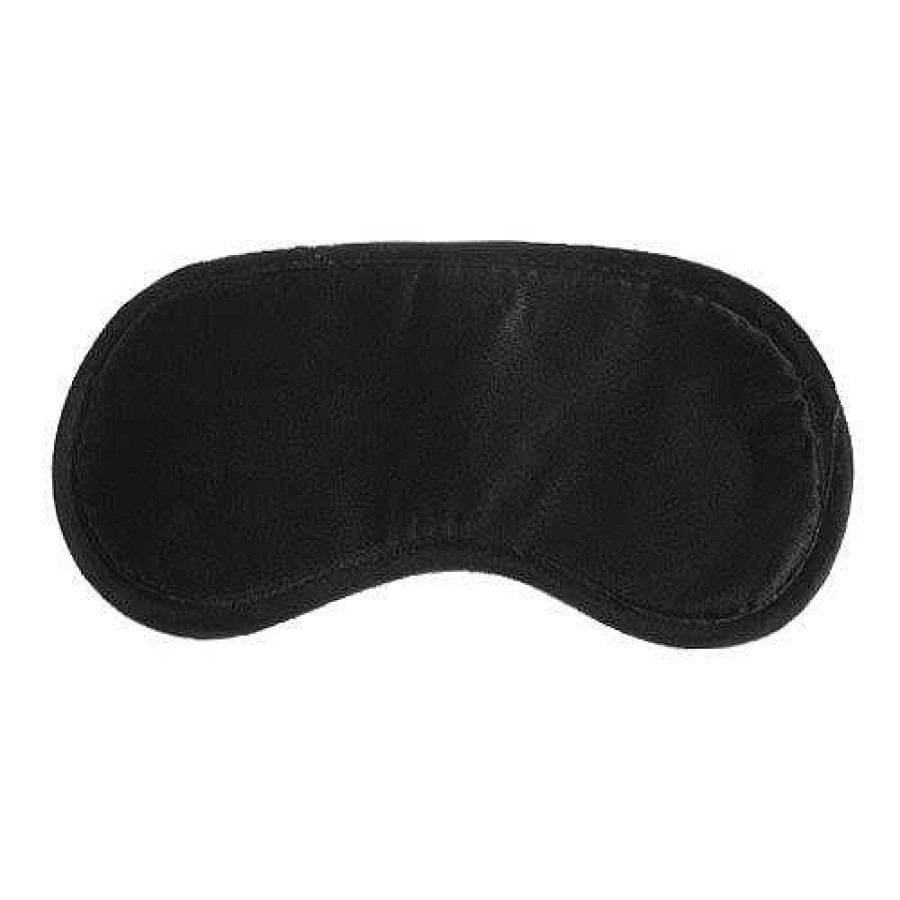 Bondara Bondage Bondara Satin Plush Blindfold Mask Black Sex Toys For Couples