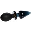 Bondara Bondara Silicone & Glass 10 Function Double Butt Plug - 6.8 Inch Black Anal Toys