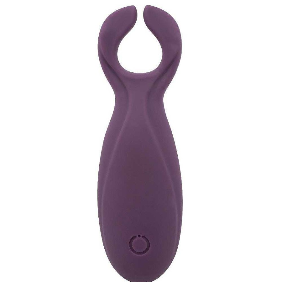 Bondara Bondara Silicone Rechargeable Vibrating Nipple & Clit Stim Purple Vibrators