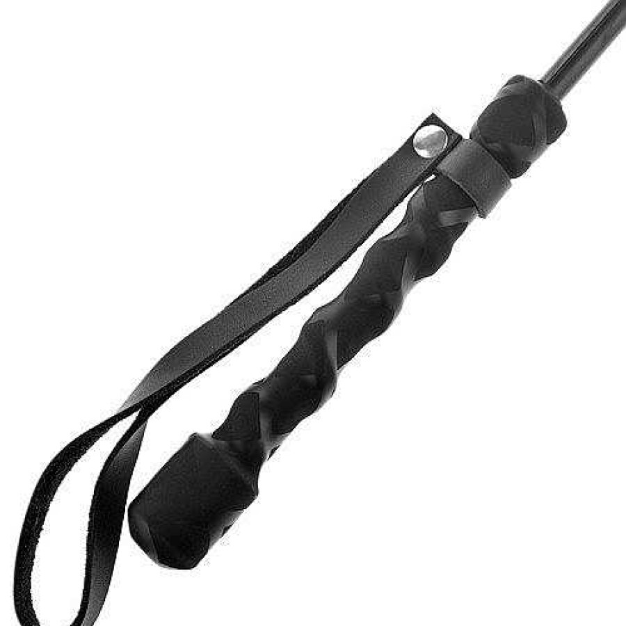 Luxe Bondara Luxe Luxury Spanking Cane - 24 Inch Black Floggers, Whips & Ticklers