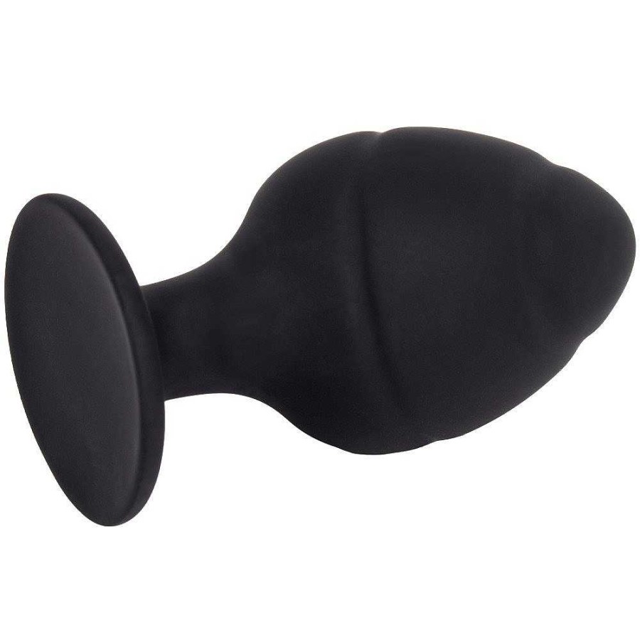 Bondara Bondara Sultry Swirl Silicone Butt Plug - 3.5 Inch Black Butt Plugs