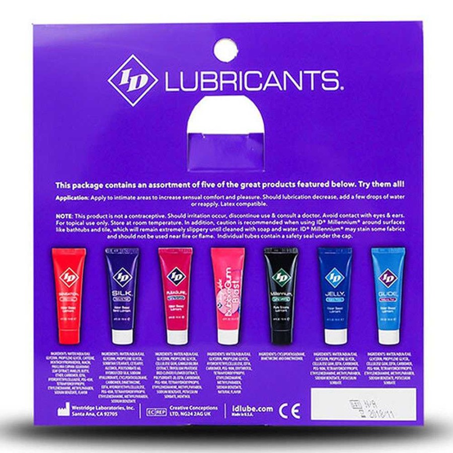 ID Id Lubricants Water-Based And Silicone Assorted Pack - 5 X 12Ml Lubricants