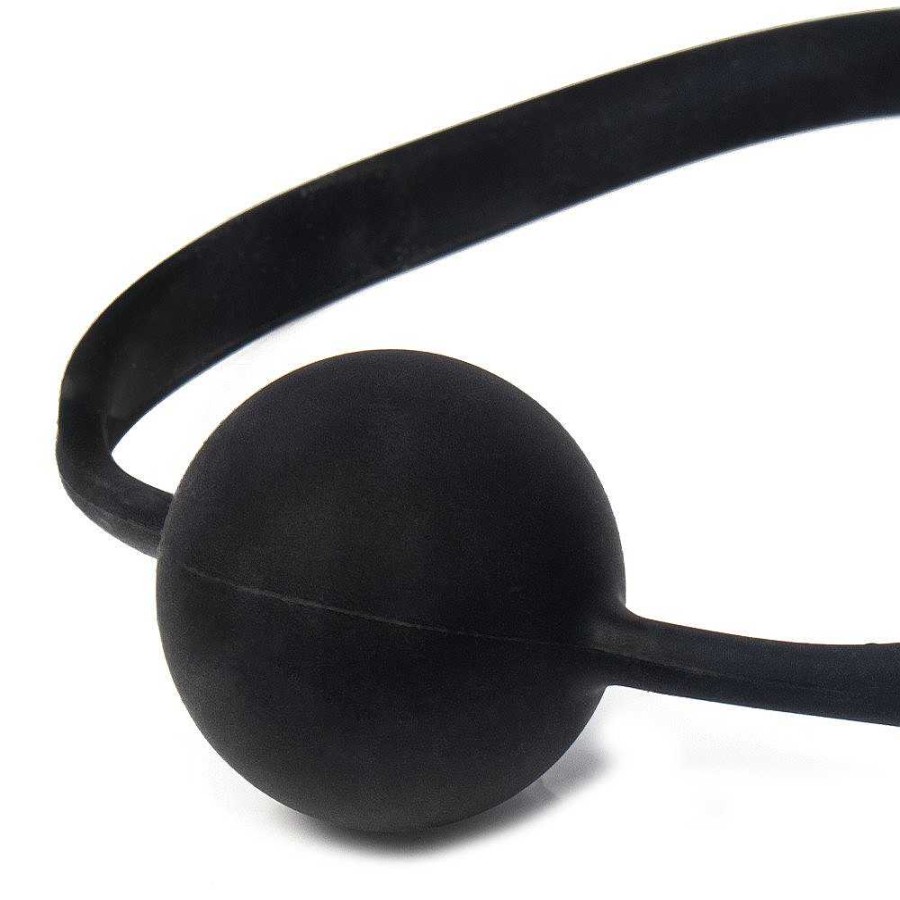 Bondara Quickie Silicone Super-Strong Ball Gag Black Ball Gags & Mouth Gags