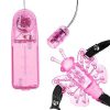 Bondara Fly High Strap On Butterfly Clitoral Stimulator Pink Vibrators