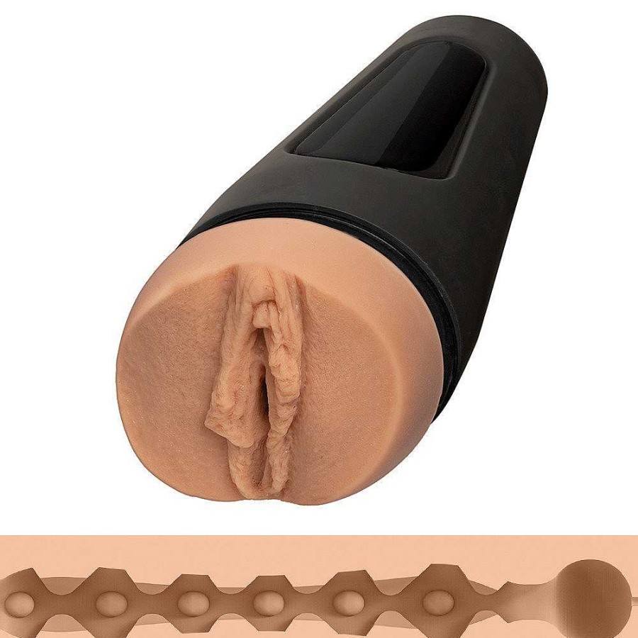 Doc Johnson Doc Johnson Main Squeeze Lanya.Me Stroker - 9 Inch Light Tone Male Sex Toys