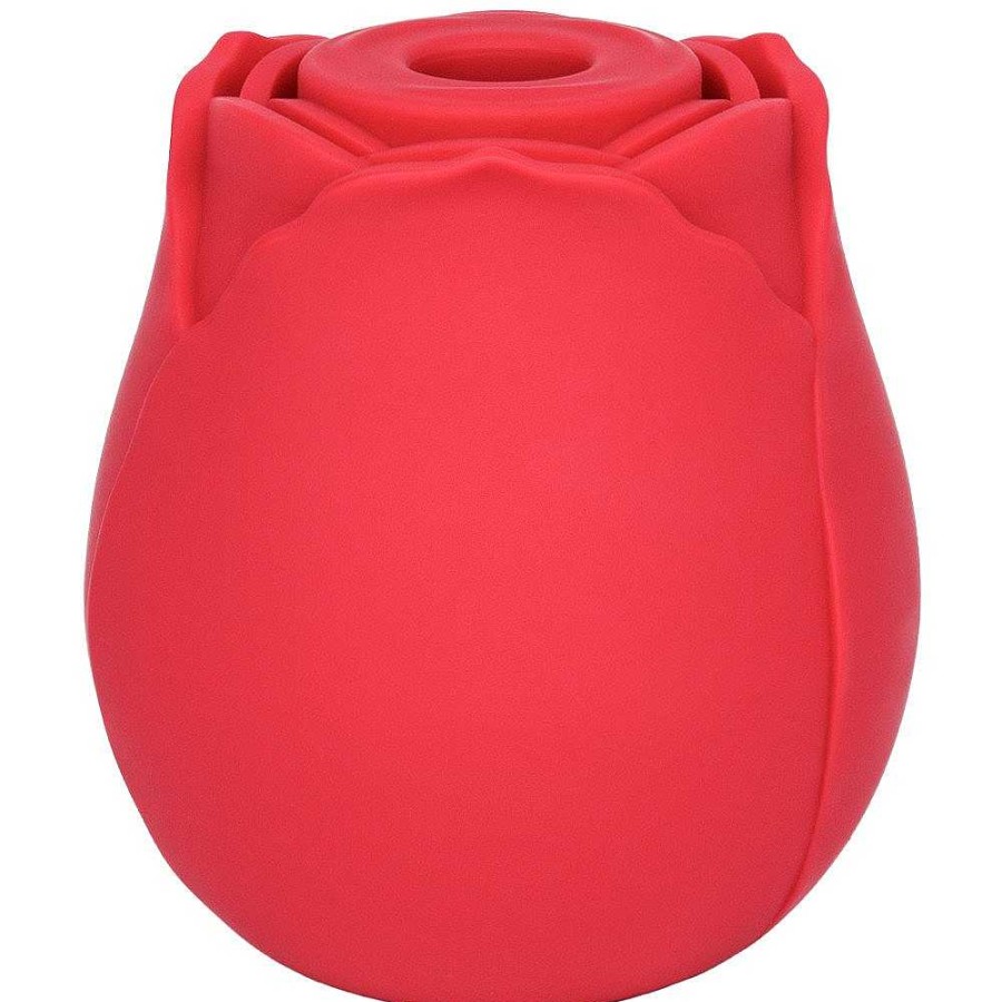 Bondara Petal Pleasure 10 Function Suction Clitoral Stimulator Red Vibrators