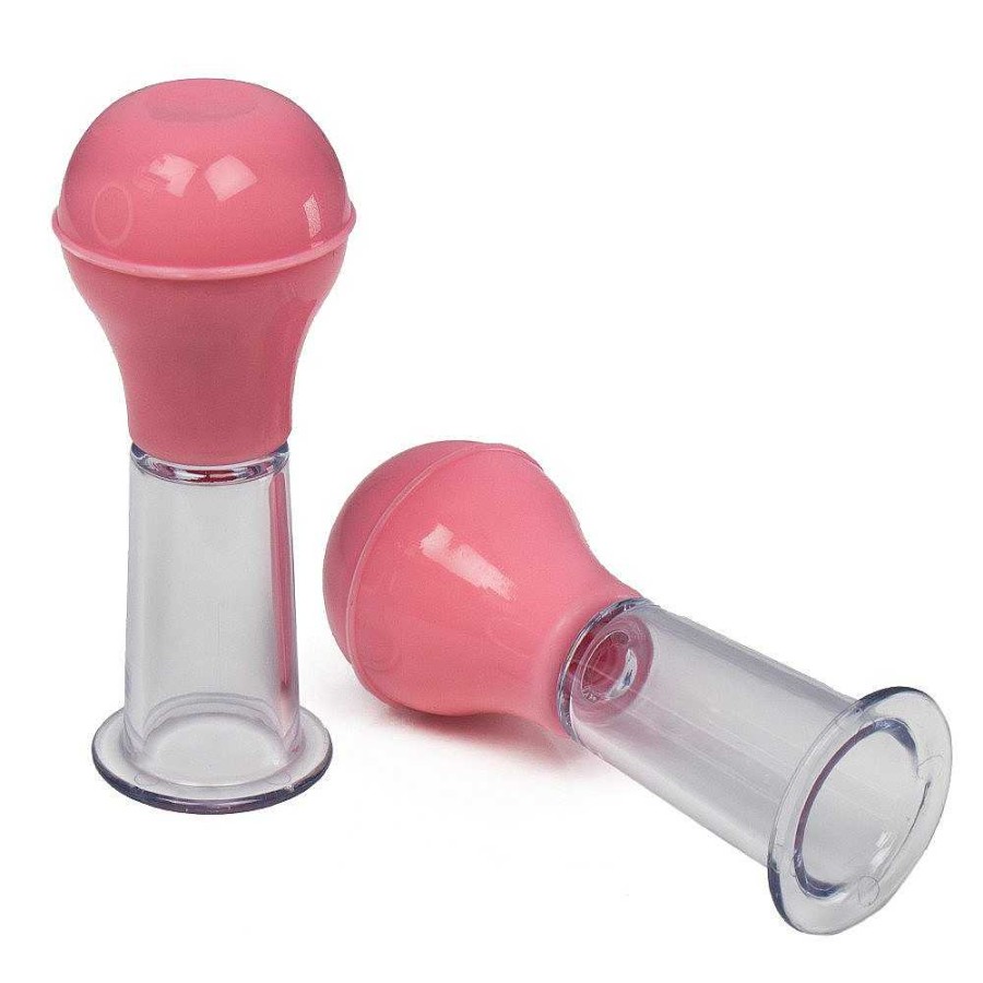 Bondara Bondara Tit For Tat Nipple And Clit Suckers Clear & Pink Nipple Toys & Clit Toys