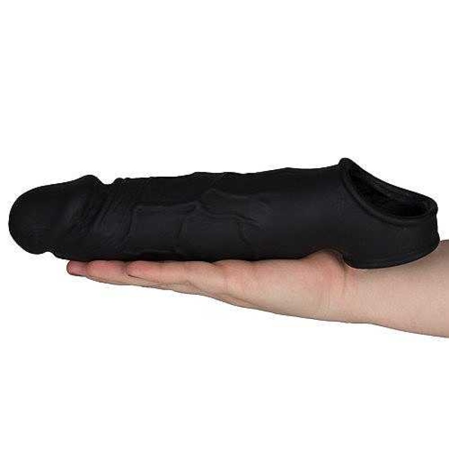 Bondara Bondara So Vein 2 Inch Cock Extension Sleeve Black Or Light Tone Male Sex Toys