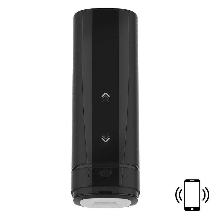 Kiiroo Kiiroo Onyx+ Interactive Teledildonic Masturbator - 6.5 Inch Black Male Sex Toys