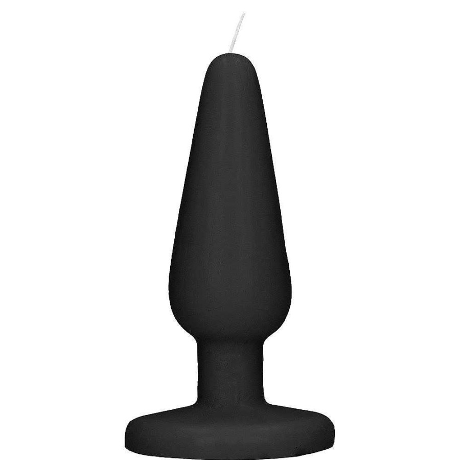 Bondara Scandalous Candles Butt Plug Decorative Candle - 4 Inch Black Sex Aids For Couples