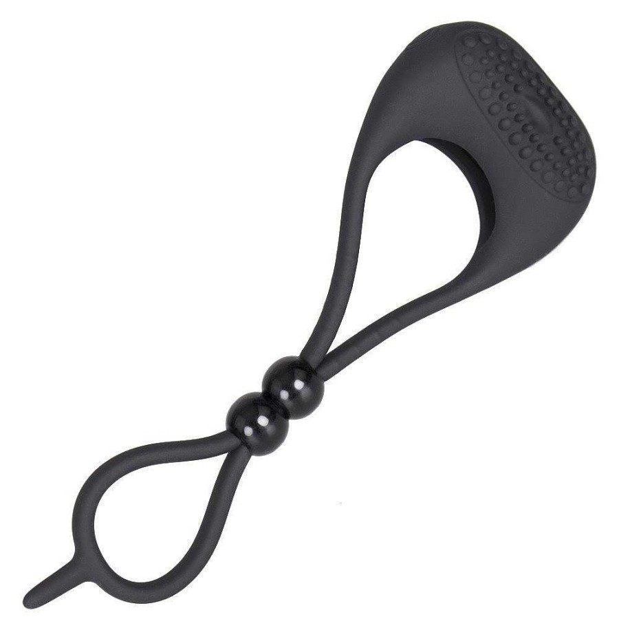 Bondara Bondara Ringmaster Silicone Vibrating Cock Ring Black Sex Toys For Couples