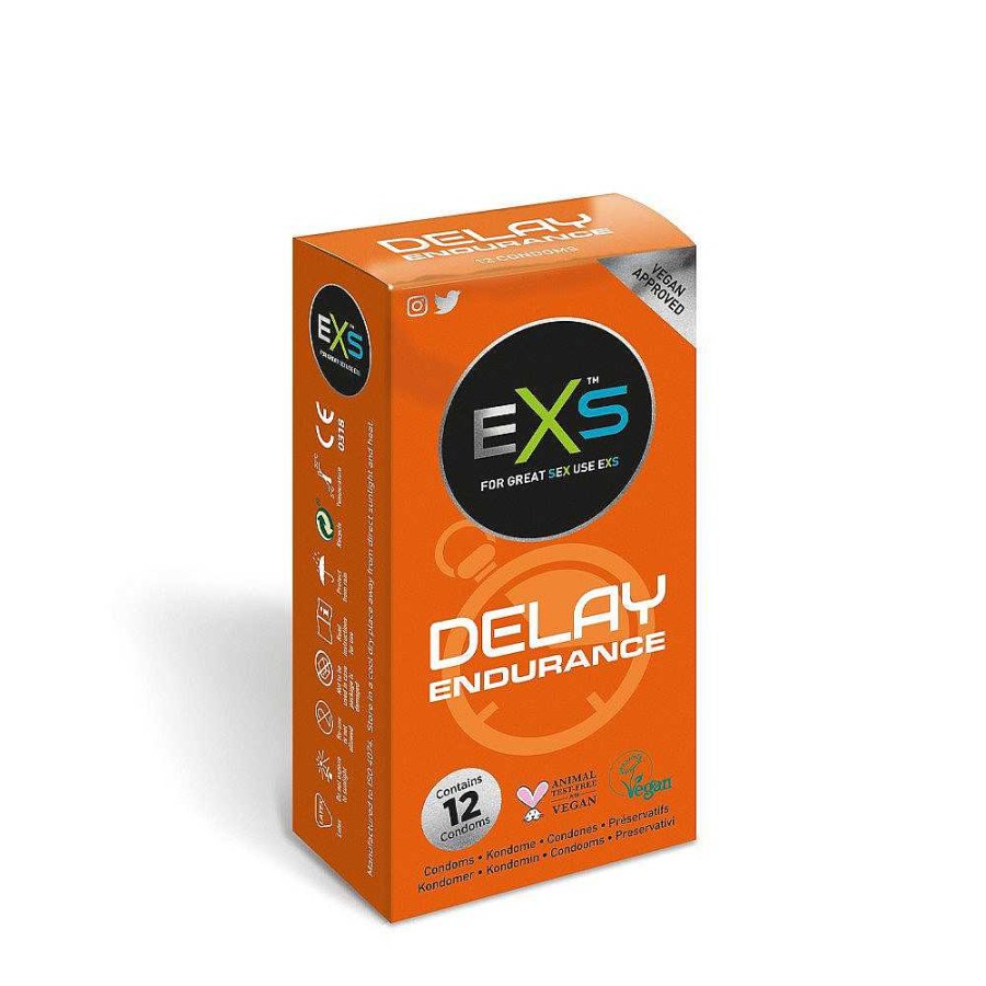 EXS Exs Endurance Delay Condoms - 12 Pack Male Sex Aids