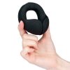 Bondara Bondara Testicle Tickler 10 Function Ball Hugging Cock Ring Black Male Sex Toys