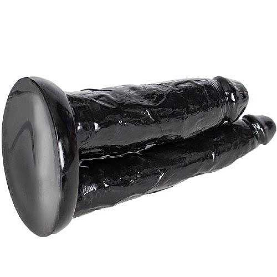 The Monsters The Any Hole'S A Goal Monster Triple Dildo - 7.5 Inch Black Dildos