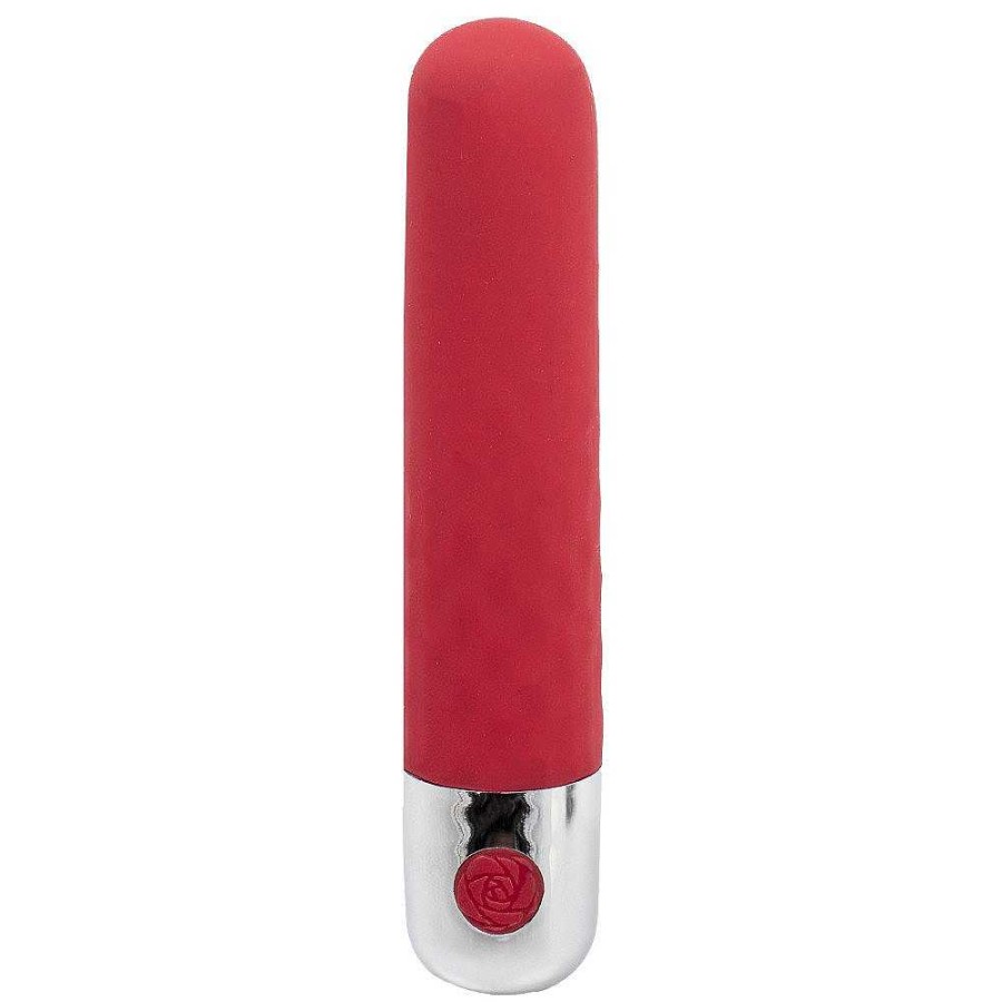 Bondara Bondara Wild Rose Red 10 Function Rechargeable Bullet Vibrator Red And Silver Vibrators