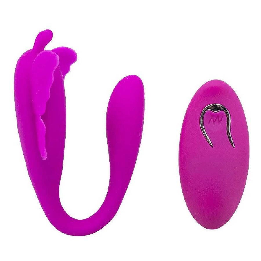 Bondara Bondara Butterfly Stroke 12 Function Remote Couples Vibrator Purple Vibrators