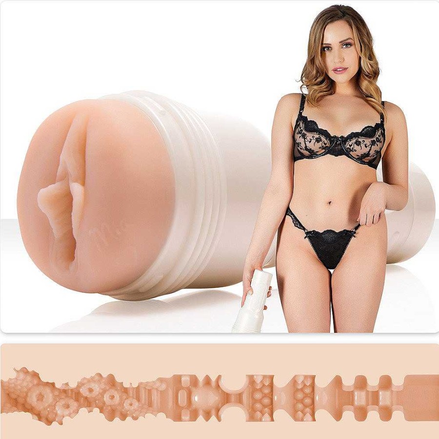 Fleshlight Fleshlight Girls Mia Malkova Lvl Up Masturbator - 10 Inch Light Tone, Pearlescent Case Male Sex Toys