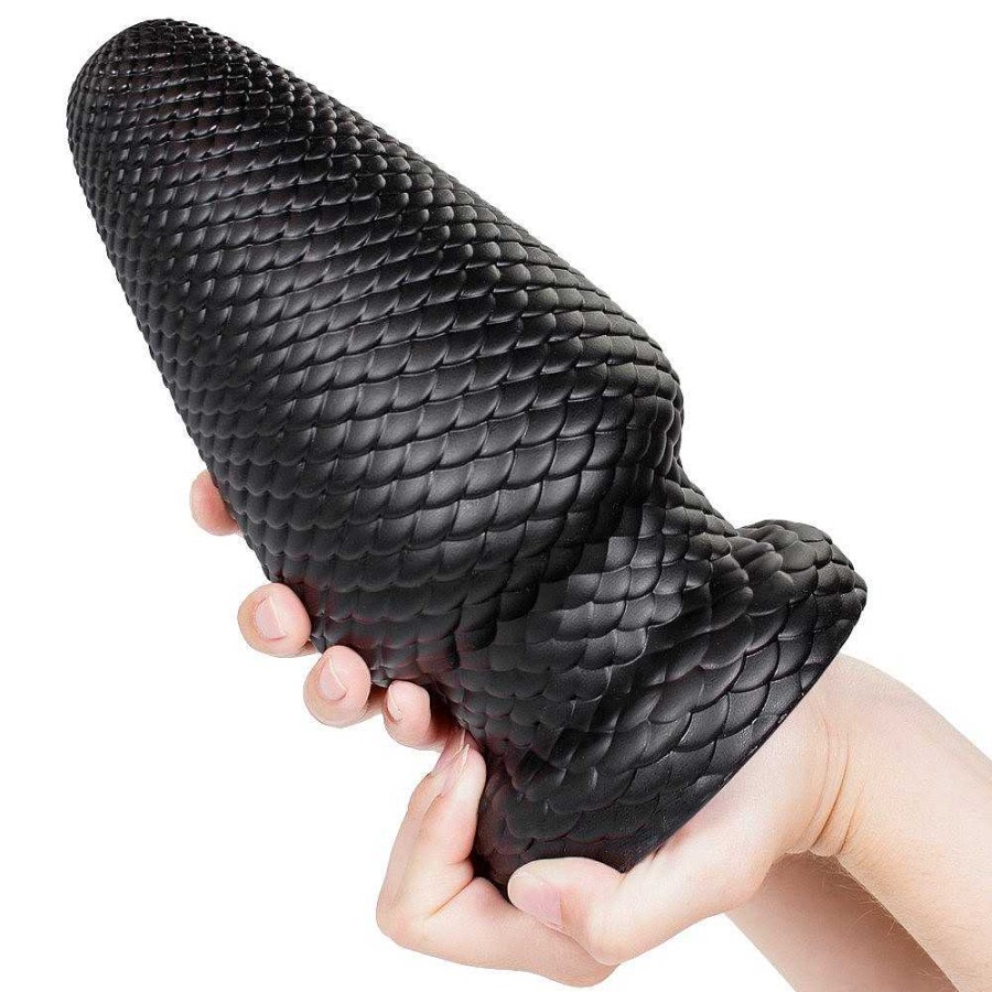 Bondara The Lumberjack Off Monster Butt Plug - 8.5 Inch Black Anal Toys