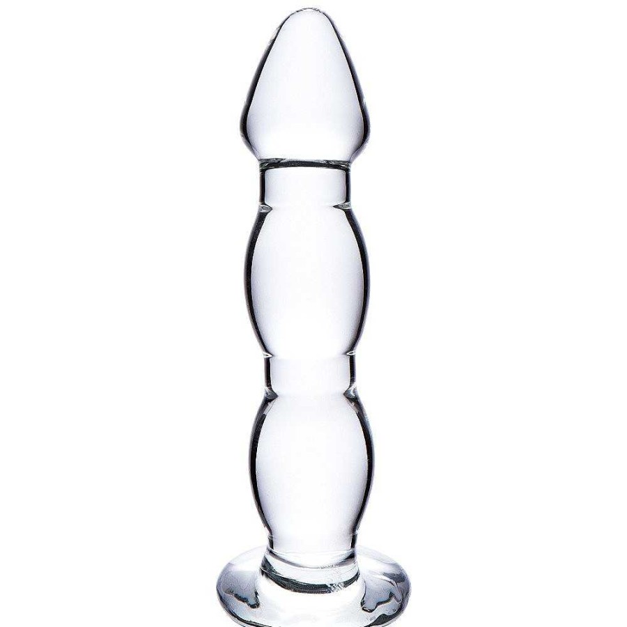 Bondara Glacier Glass Iceberg Beaded Dildo - 6.5 Inch Clear Dildos