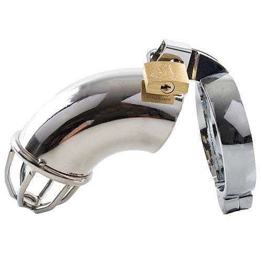 Bondara Torment Open Ended Heavy-Duty Stainless Steel Chastity Cage Silver Chastity Devices