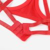 Bondara Bondara Flirt Expos Satin Bow Open Cup Bra & Thong Red Sexy Lingerie For Women