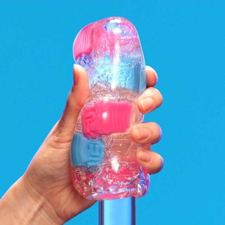 Tenga Tenga Bobble Crazy Cubes Masturbator - 5.5 Inch Clear Male Sex Toys